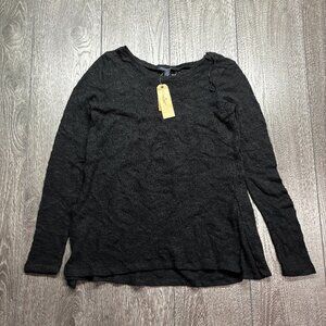 New American Eagle Knit Womens Long Sleeve Shirt XS